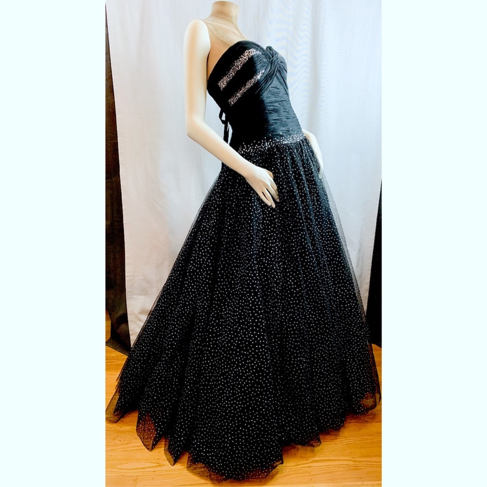 Emporio Bridal Black Strapless Lace-up Gown 6